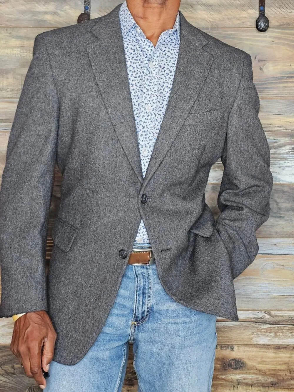 Jos. A. Bank Camelhair Gray Jacket Blazer 42R